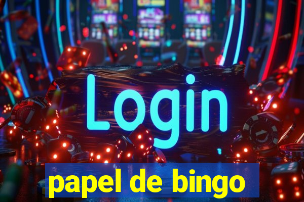 papel de bingo